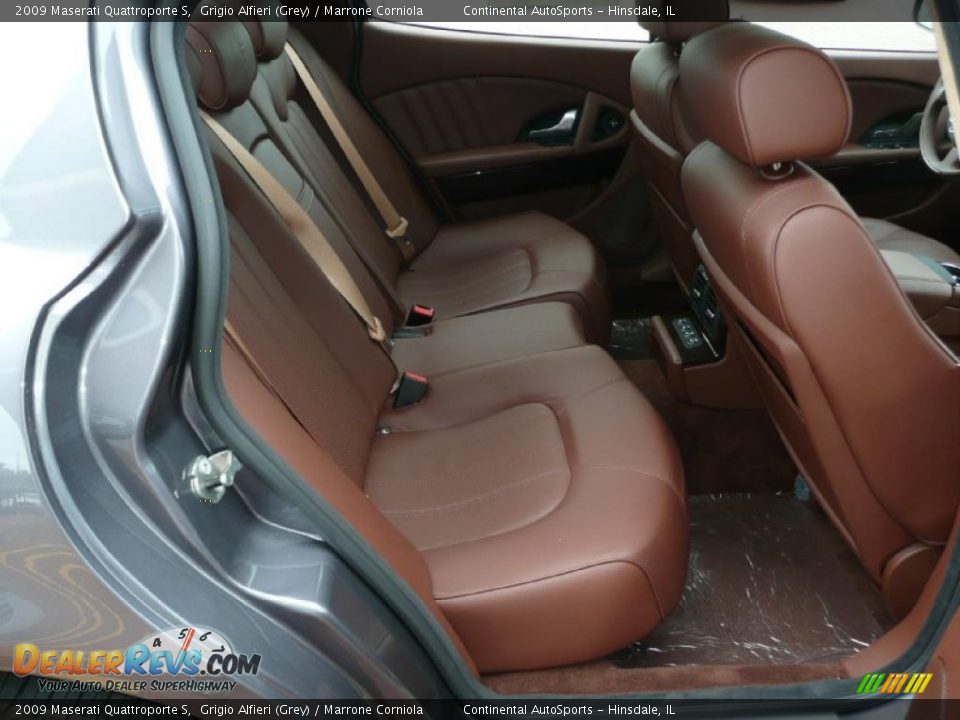 2009 Maserati Quattroporte S Grigio Alfieri (Grey) / Marrone Corniola Photo #22