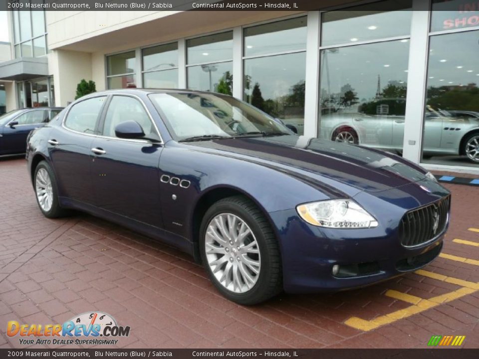 2009 Maserati Quattroporte Blu Nettuno (Blue) / Sabbia Photo #3