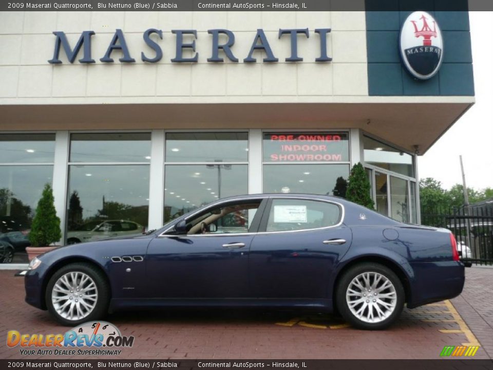 2009 Maserati Quattroporte Blu Nettuno (Blue) / Sabbia Photo #7