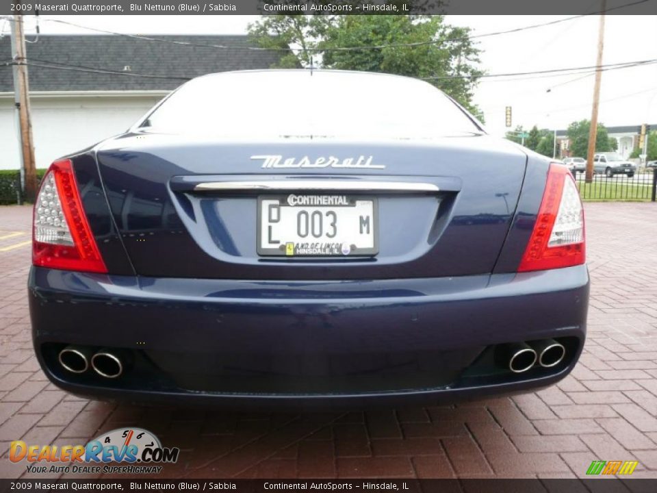 2009 Maserati Quattroporte Blu Nettuno (Blue) / Sabbia Photo #10