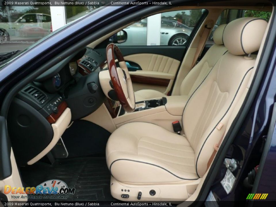 2009 Maserati Quattroporte Blu Nettuno (Blue) / Sabbia Photo #13