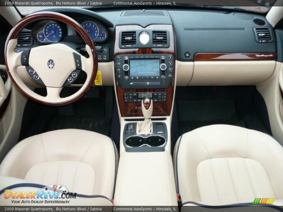 2009 Maserati Quattroporte Blu Nettuno (Blue) / Sabbia Photo #14