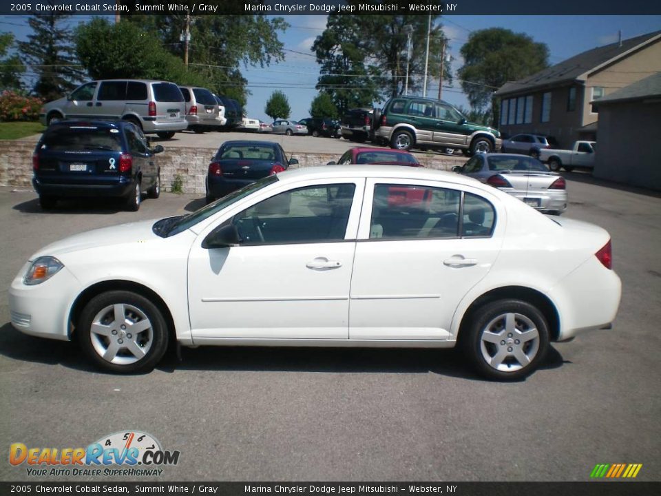 2005 Chevrolet Cobalt Sedan Summit White / Gray Photo #7