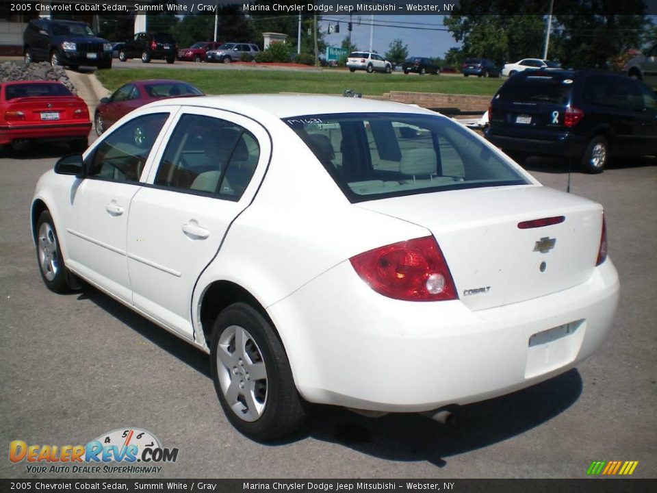 2005 Chevrolet Cobalt Sedan Summit White / Gray Photo #8