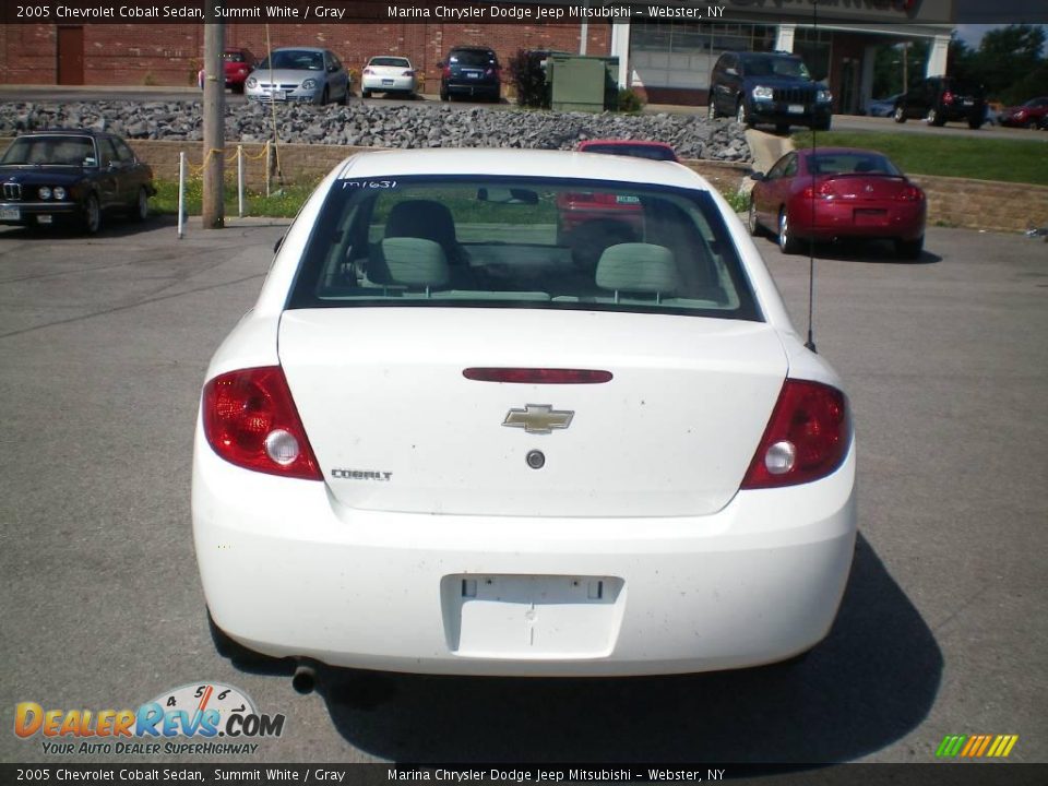 2005 Chevrolet Cobalt Sedan Summit White / Gray Photo #9