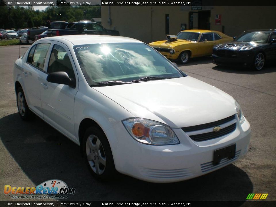 2005 Chevrolet Cobalt Sedan Summit White / Gray Photo #12