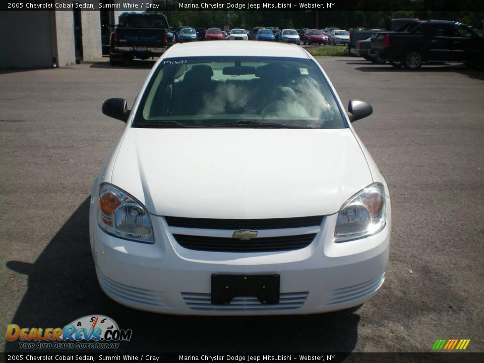 2005 Chevrolet Cobalt Sedan Summit White / Gray Photo #13