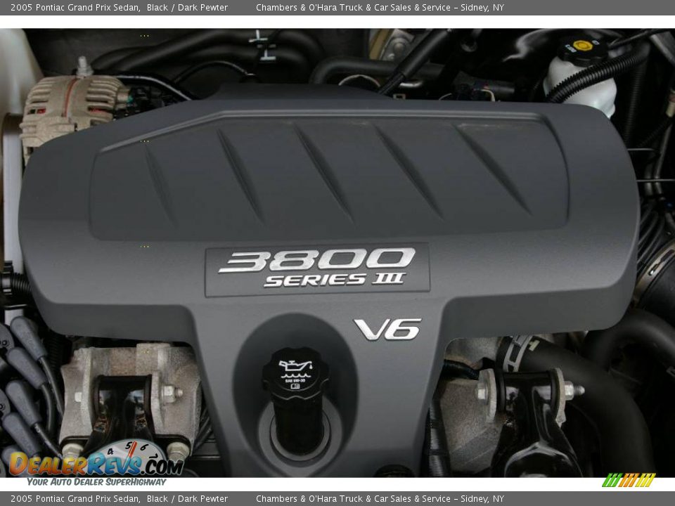 2005 Pontiac Grand Prix Sedan Black / Dark Pewter Photo #12