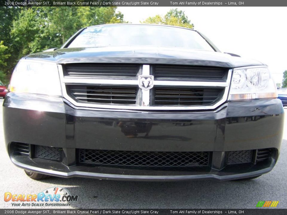 2008 Dodge Avenger SXT Brilliant Black Crystal Pearl / Dark Slate Gray/Light Slate Gray Photo #3