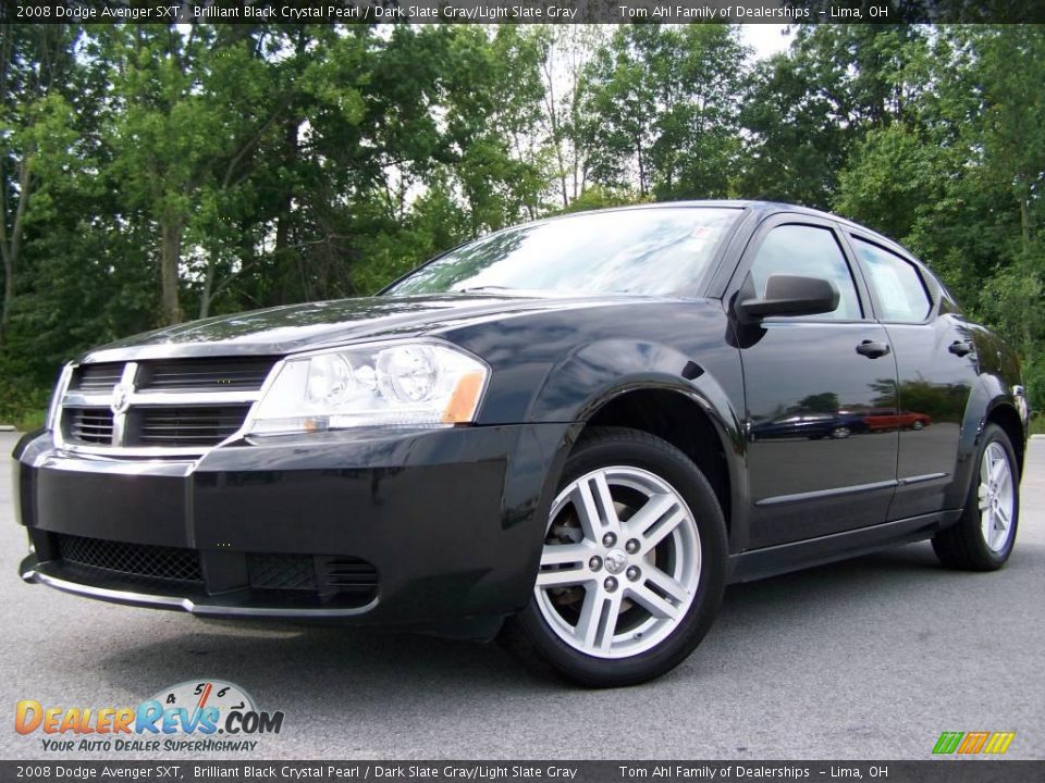 2008 Dodge Avenger SXT Brilliant Black Crystal Pearl / Dark Slate Gray/Light Slate Gray Photo #5
