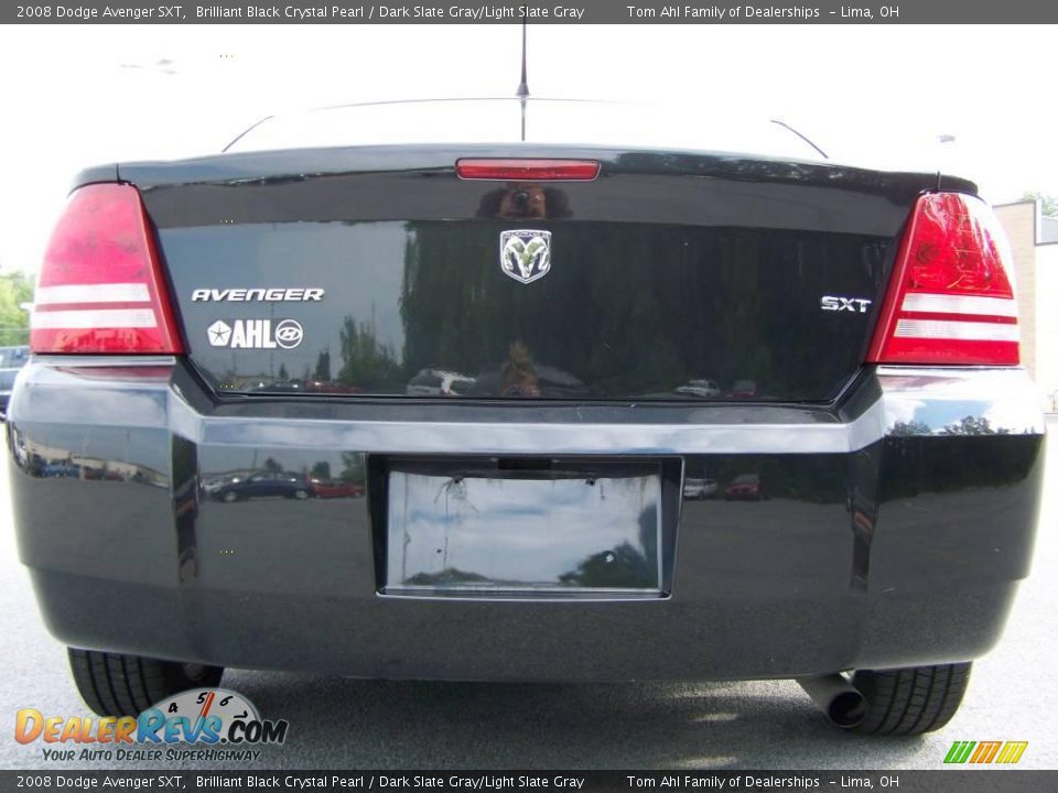 2008 Dodge Avenger SXT Brilliant Black Crystal Pearl / Dark Slate Gray/Light Slate Gray Photo #6