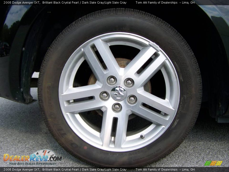 2008 Dodge Avenger SXT Brilliant Black Crystal Pearl / Dark Slate Gray/Light Slate Gray Photo #8