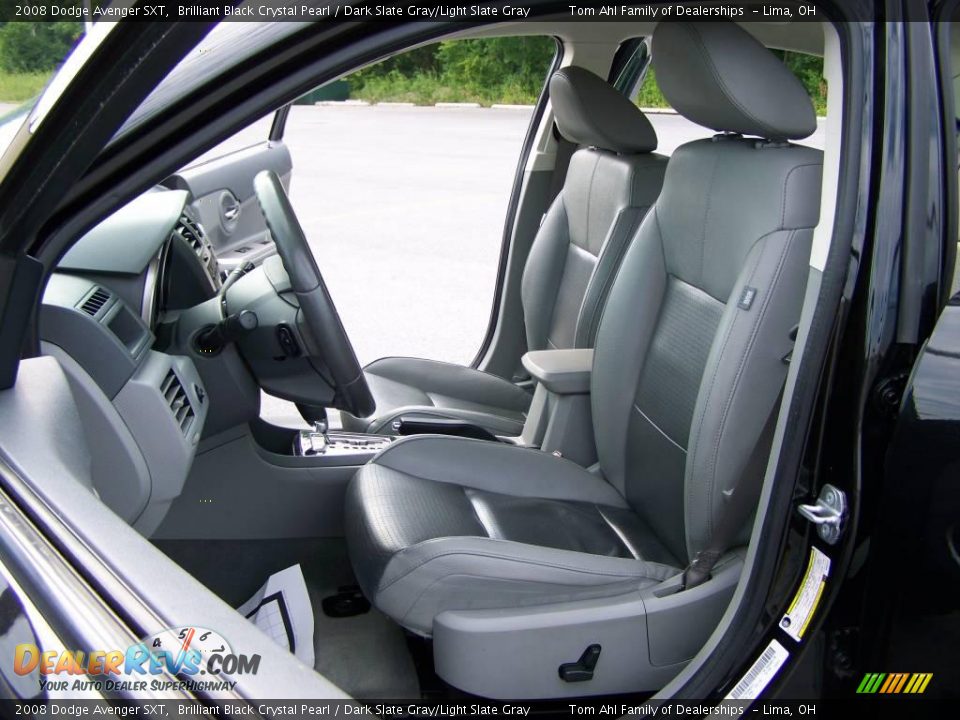 2008 Dodge Avenger SXT Brilliant Black Crystal Pearl / Dark Slate Gray/Light Slate Gray Photo #9