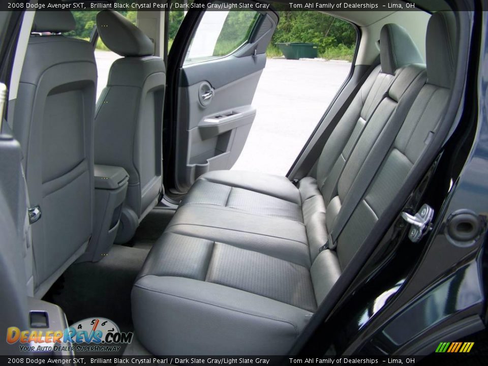 2008 Dodge Avenger SXT Brilliant Black Crystal Pearl / Dark Slate Gray/Light Slate Gray Photo #10