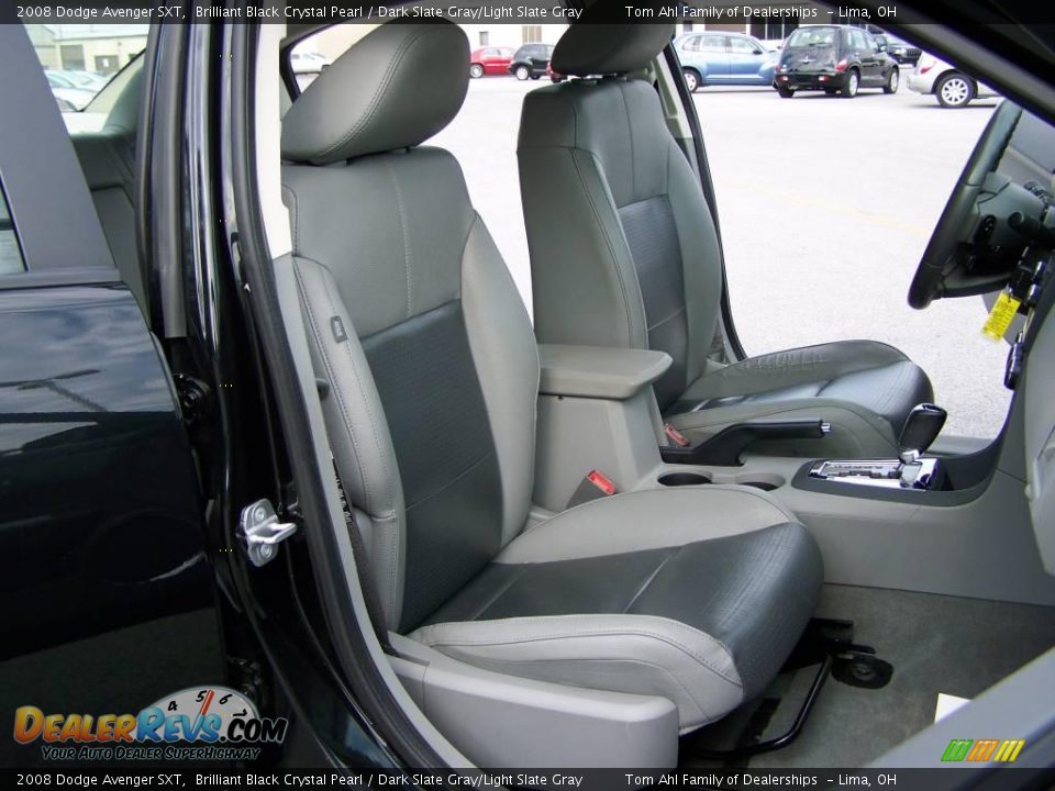 2008 Dodge Avenger SXT Brilliant Black Crystal Pearl / Dark Slate Gray/Light Slate Gray Photo #12
