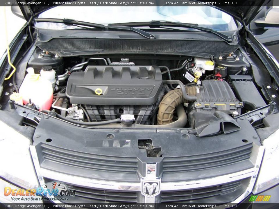 2008 Dodge Avenger SXT Brilliant Black Crystal Pearl / Dark Slate Gray/Light Slate Gray Photo #14