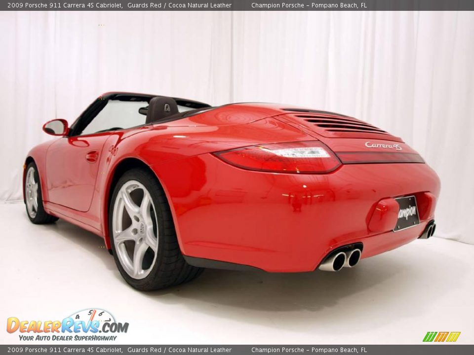 2009 Porsche 911 Carrera 4S Cabriolet Guards Red / Cocoa Natural Leather Photo #5