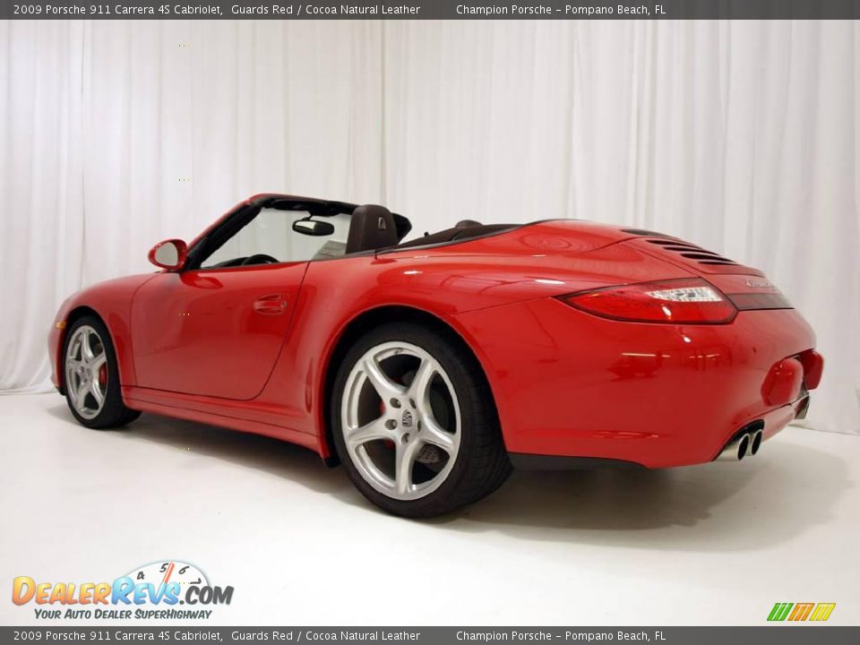 2009 Porsche 911 Carrera 4S Cabriolet Guards Red / Cocoa Natural Leather Photo #6