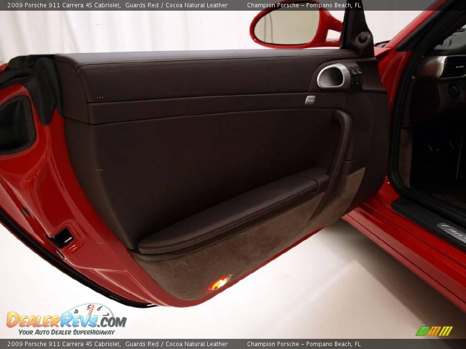 2009 Porsche 911 Carrera 4S Cabriolet Guards Red / Cocoa Natural Leather Photo #9