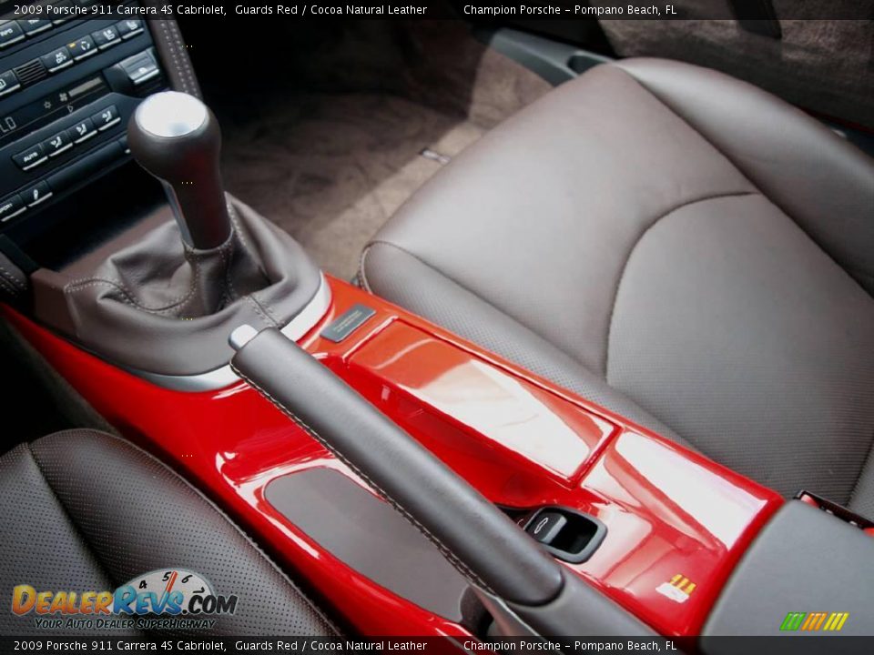 2009 Porsche 911 Carrera 4S Cabriolet Guards Red / Cocoa Natural Leather Photo #13