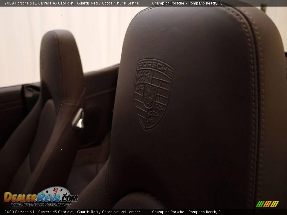 2009 Porsche 911 Carrera 4S Cabriolet Guards Red / Cocoa Natural Leather Photo #15