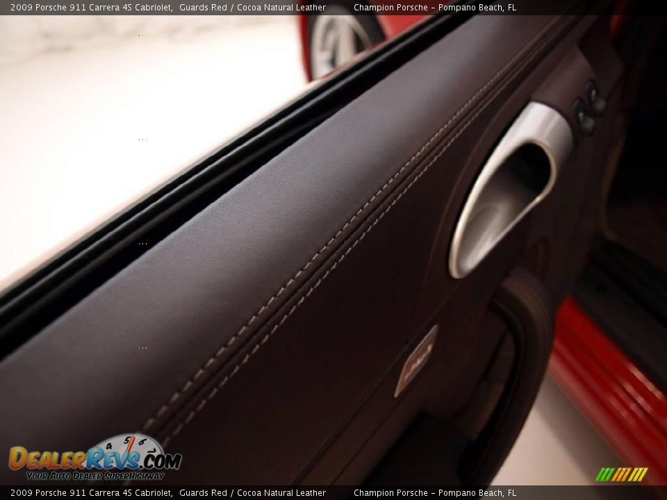2009 Porsche 911 Carrera 4S Cabriolet Guards Red / Cocoa Natural Leather Photo #16