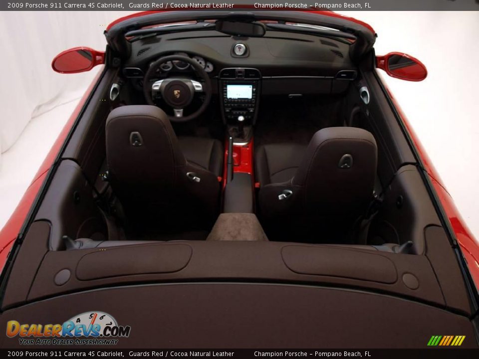 2009 Porsche 911 Carrera 4S Cabriolet Guards Red / Cocoa Natural Leather Photo #21