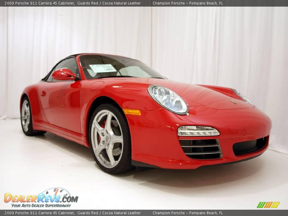 2009 Porsche 911 Carrera 4S Cabriolet Guards Red / Cocoa Natural Leather Photo #22