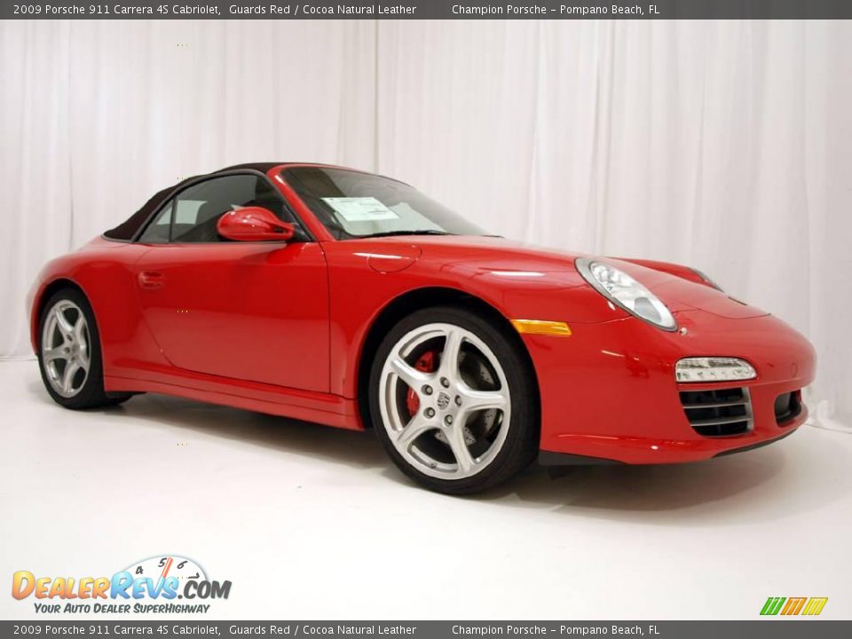 2009 Porsche 911 Carrera 4S Cabriolet Guards Red / Cocoa Natural Leather Photo #23