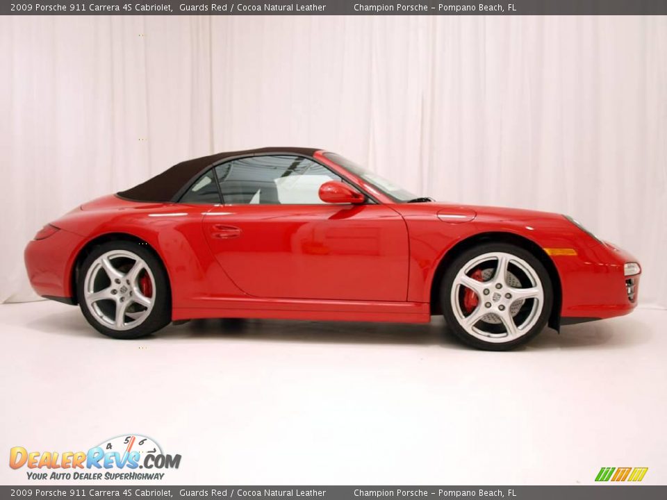 2009 Porsche 911 Carrera 4S Cabriolet Guards Red / Cocoa Natural Leather Photo #24
