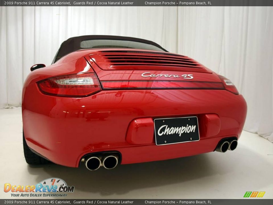 2009 Porsche 911 Carrera 4S Cabriolet Guards Red / Cocoa Natural Leather Photo #25