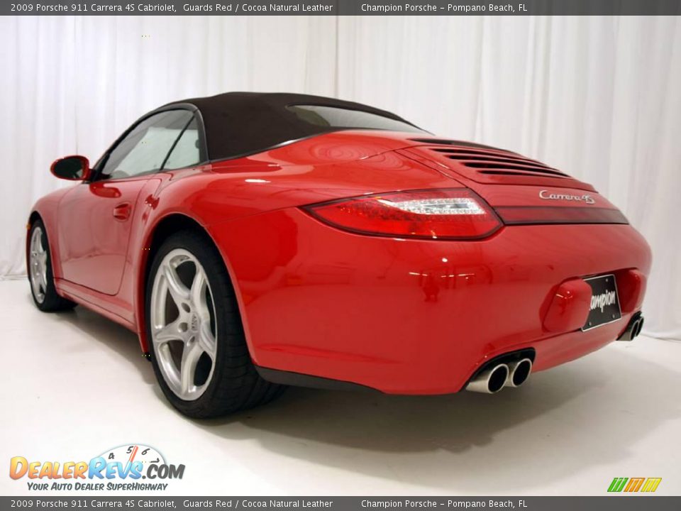 2009 Porsche 911 Carrera 4S Cabriolet Guards Red / Cocoa Natural Leather Photo #26