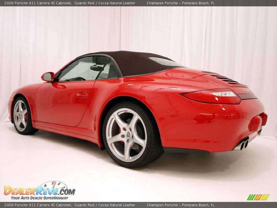 2009 Porsche 911 Carrera 4S Cabriolet Guards Red / Cocoa Natural Leather Photo #27