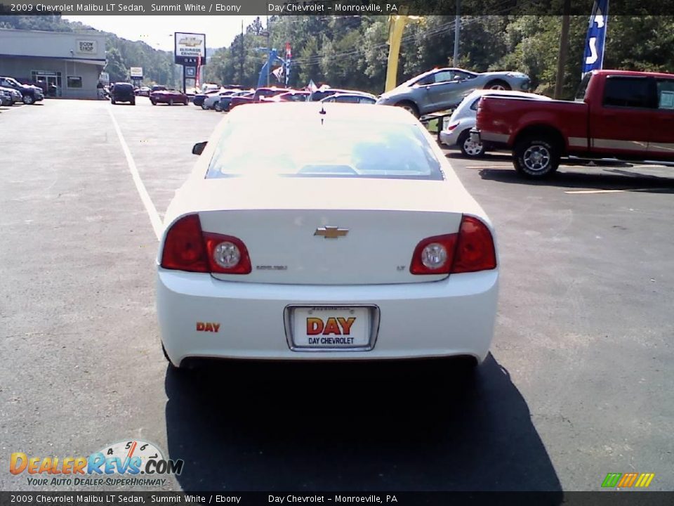 2009 Chevrolet Malibu LT Sedan Summit White / Ebony Photo #5