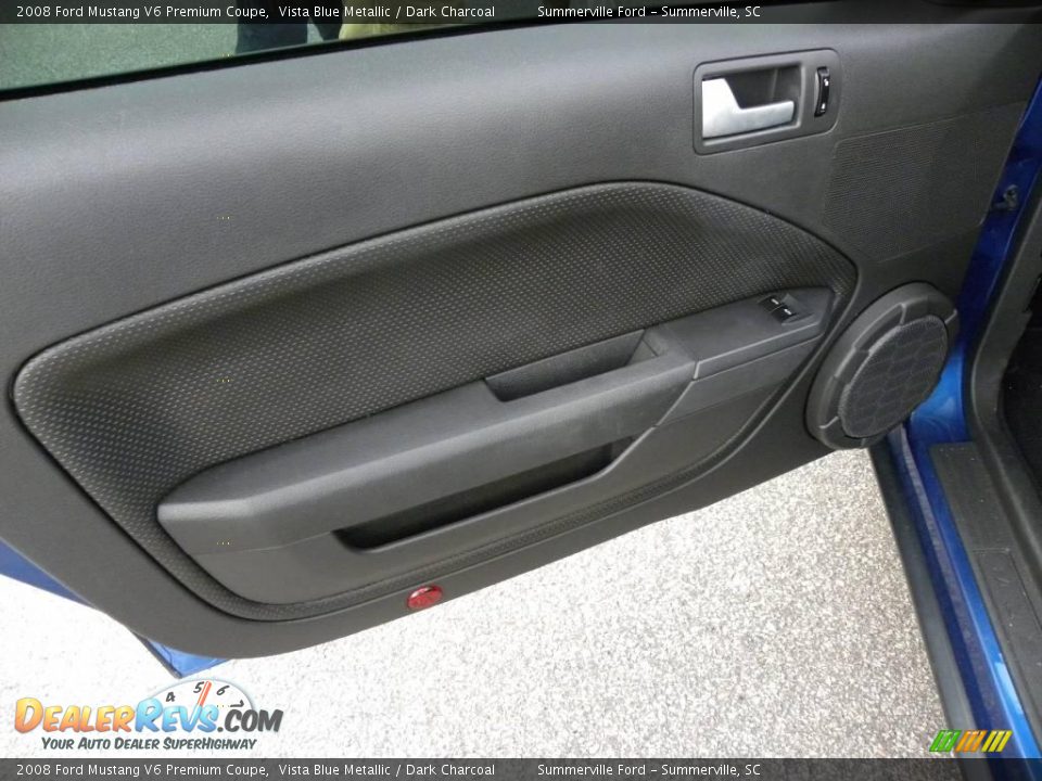 2008 Ford Mustang V6 Premium Coupe Vista Blue Metallic / Dark Charcoal Photo #5