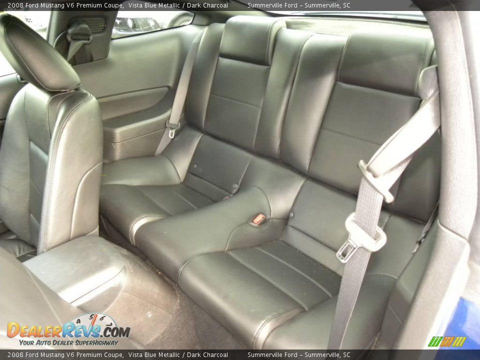 2008 Ford Mustang V6 Premium Coupe Vista Blue Metallic / Dark Charcoal Photo #6