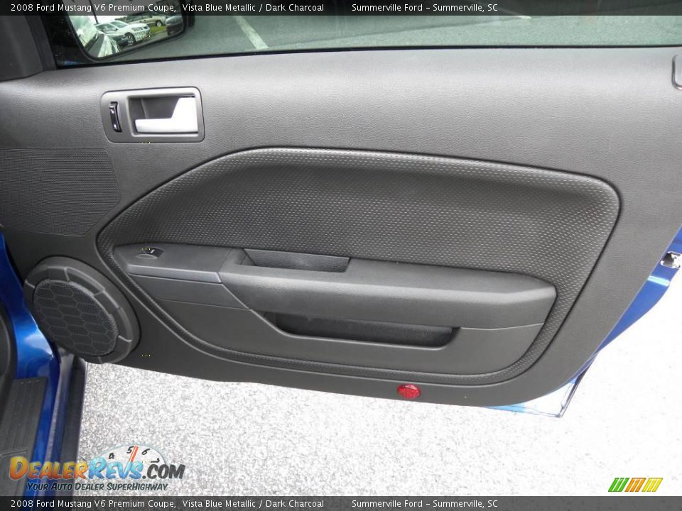 2008 Ford Mustang V6 Premium Coupe Vista Blue Metallic / Dark Charcoal Photo #8