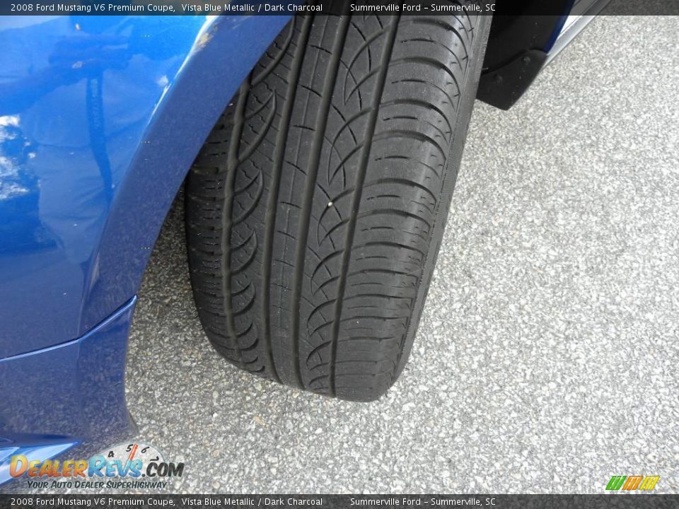 2008 Ford Mustang V6 Premium Coupe Vista Blue Metallic / Dark Charcoal Photo #13