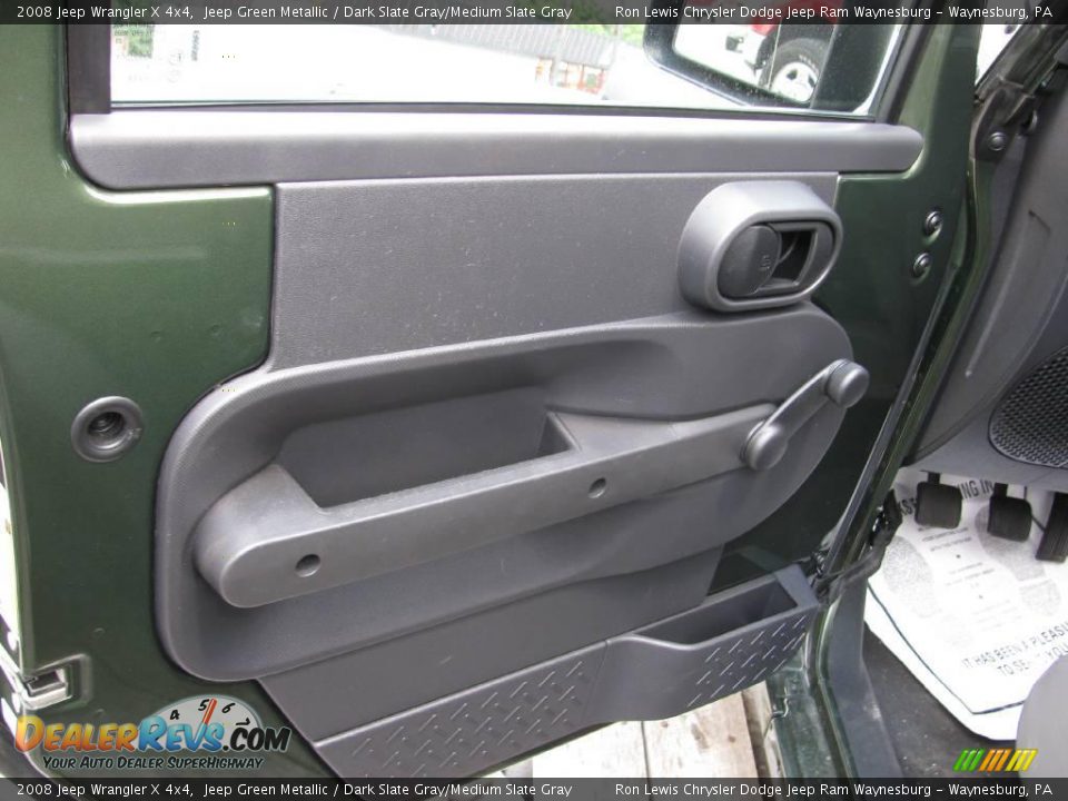2008 Jeep Wrangler X 4x4 Jeep Green Metallic / Dark Slate Gray/Medium Slate Gray Photo #6