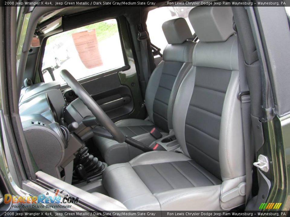 2008 Jeep Wrangler X 4x4 Jeep Green Metallic / Dark Slate Gray/Medium Slate Gray Photo #7