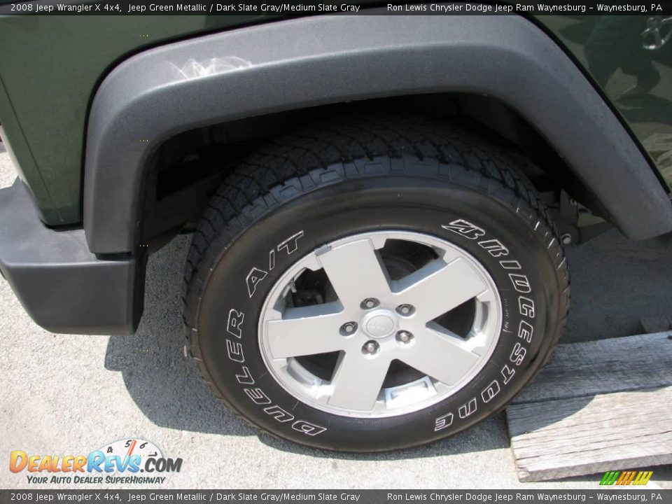 2008 Jeep Wrangler X 4x4 Jeep Green Metallic / Dark Slate Gray/Medium Slate Gray Photo #14