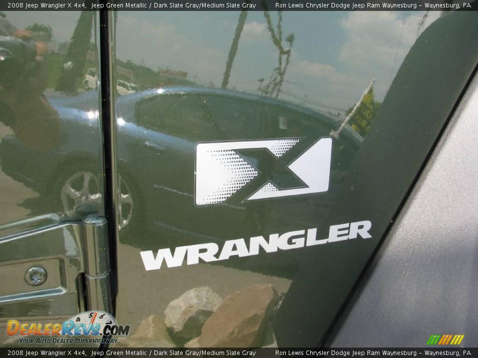 2008 Jeep Wrangler X 4x4 Jeep Green Metallic / Dark Slate Gray/Medium Slate Gray Photo #15