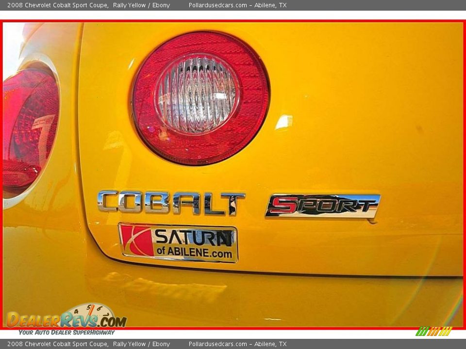 2008 Chevrolet Cobalt Sport Coupe Rally Yellow / Ebony Photo #4