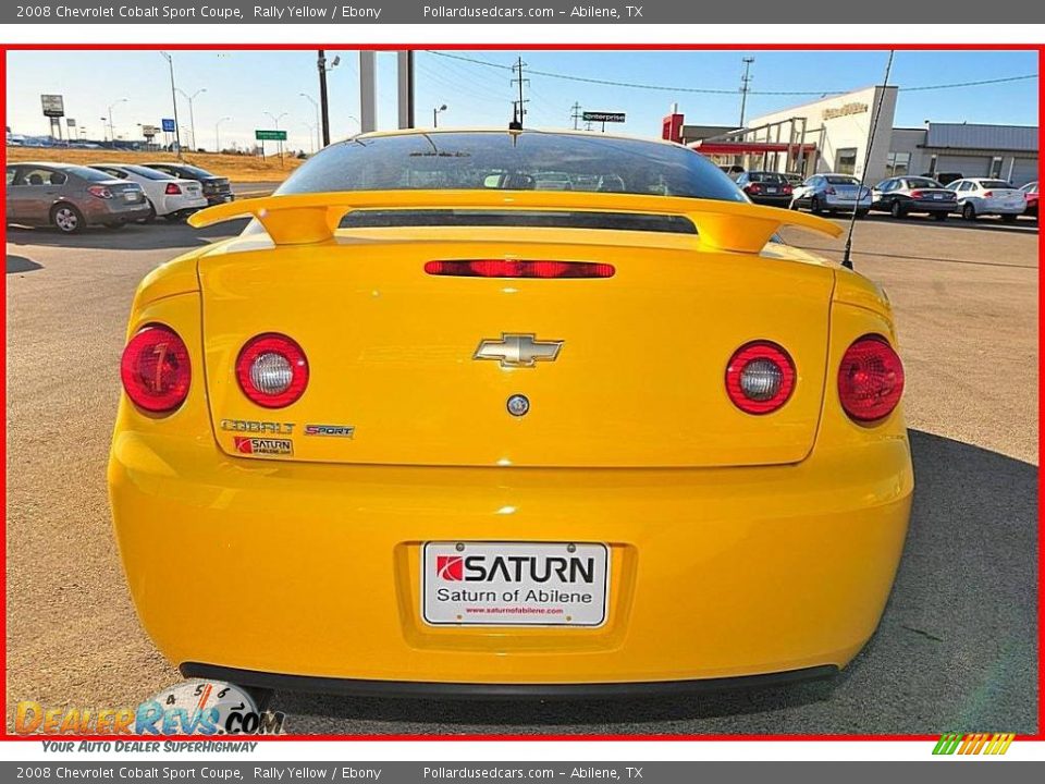 2008 Chevrolet Cobalt Sport Coupe Rally Yellow / Ebony Photo #5