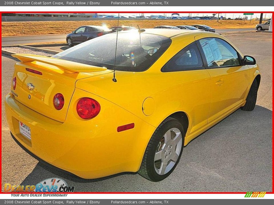 2008 Chevrolet Cobalt Sport Coupe Rally Yellow / Ebony Photo #6