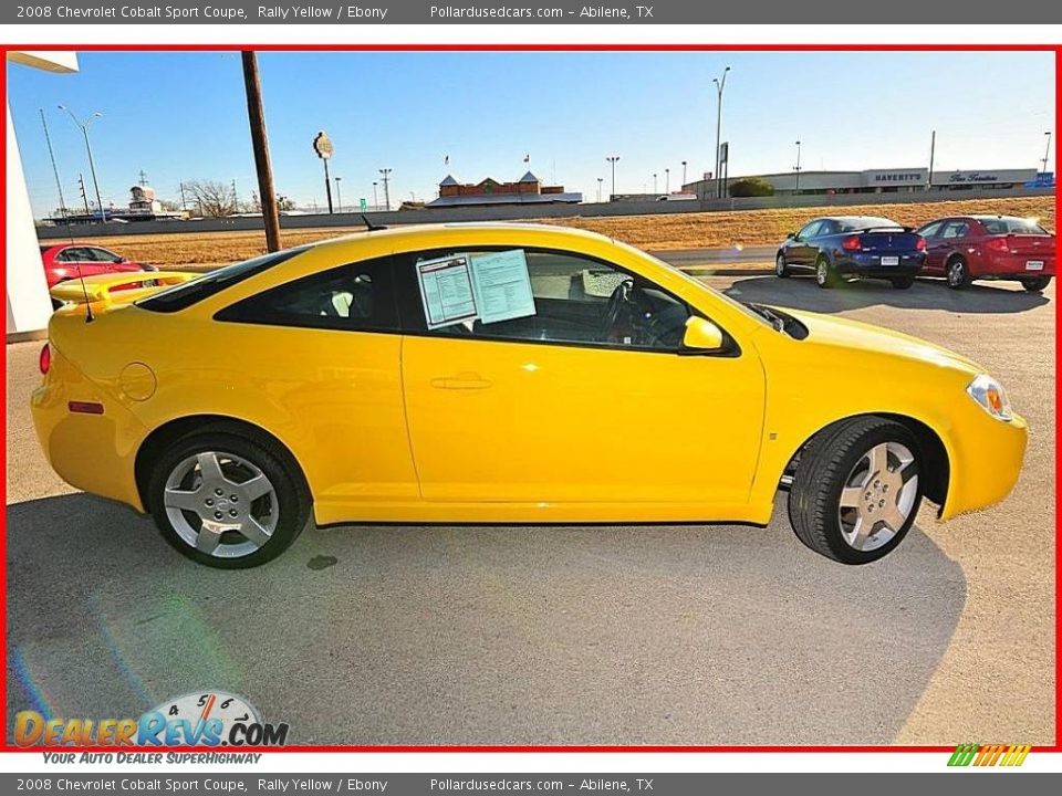 2008 Chevrolet Cobalt Sport Coupe Rally Yellow / Ebony Photo #7