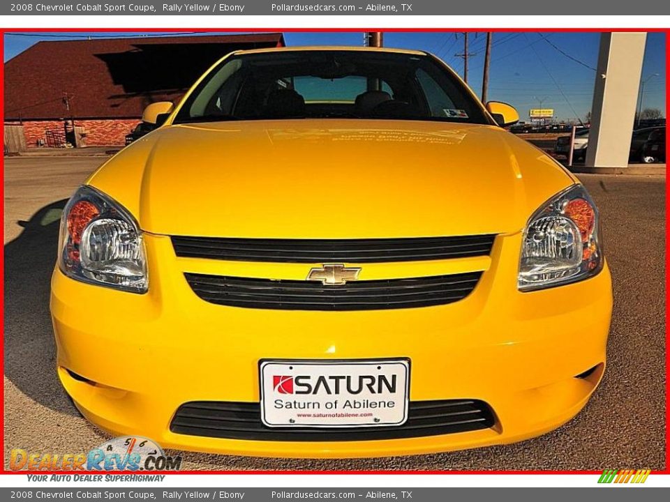 2008 Chevrolet Cobalt Sport Coupe Rally Yellow / Ebony Photo #9