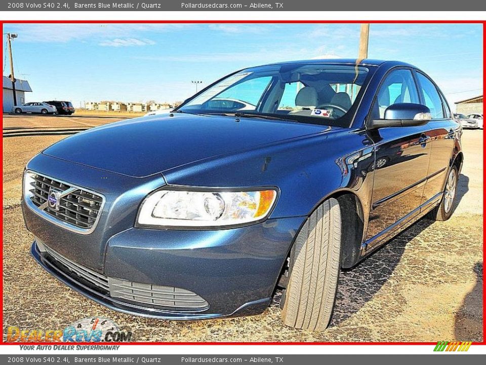 2008 Volvo S40 2.4i Barents Blue Metallic / Quartz Photo #1