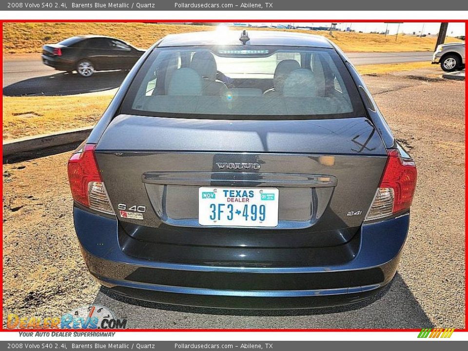2008 Volvo S40 2.4i Barents Blue Metallic / Quartz Photo #4