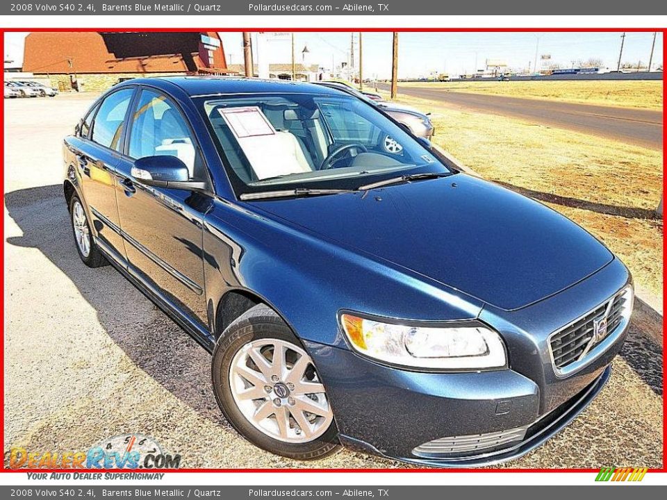 2008 Volvo S40 2.4i Barents Blue Metallic / Quartz Photo #8